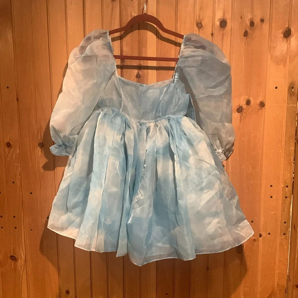 SELKIE puff mini dress - Picture 1 of 7